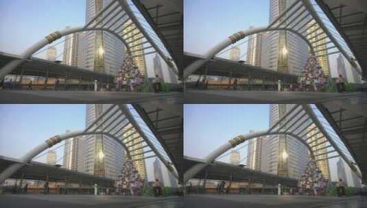 曼谷的城市建筑高清在线视频素材下载
