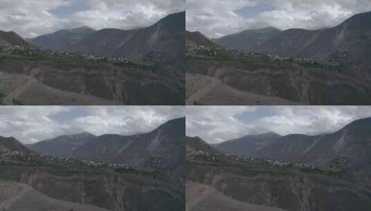 20200620 西藏盐井 公路318 悬崖村落 4k _0996高清在线视频素材下载