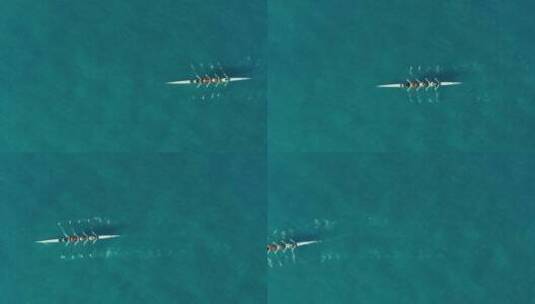湖泊赛艇皮划艇高清在线视频素材下载