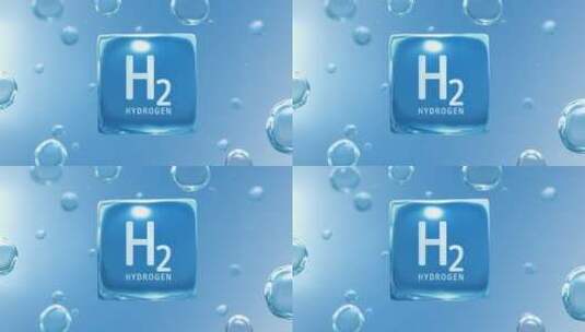 水分子H2细胞展示高清在线视频素材下载