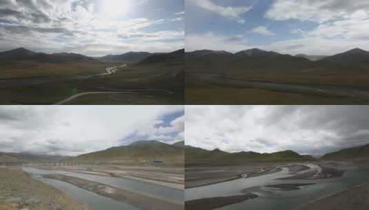 青藏高原草地延时高清在线视频素材下载