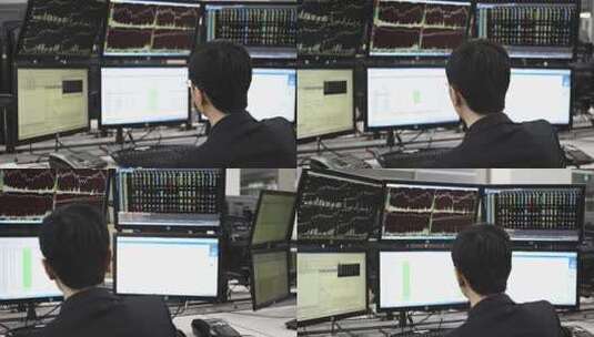 投行证券股票工作场景高清在线视频素材下载