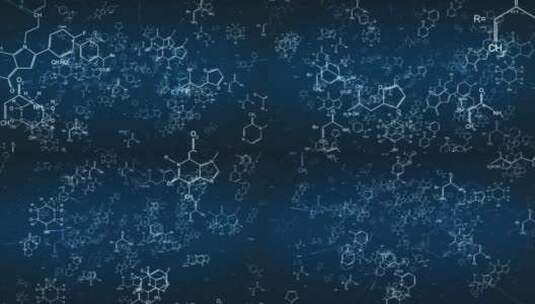 未来化学分子方程式研究高清在线视频素材下载