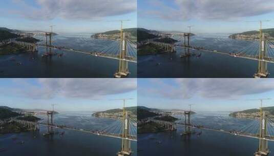 桥梁施工高清在线视频素材下载
