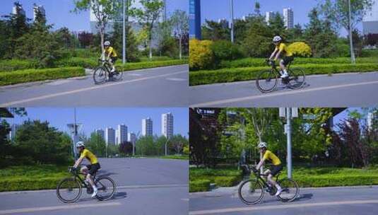 自行车 骑自行车 骑自行车休闲 骑行者高清在线视频素材下载