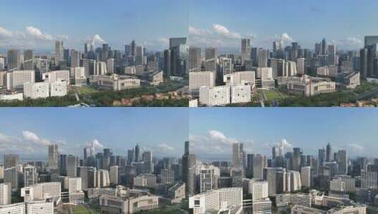 深圳南山区软件产业园科技园建筑群航拍高清在线视频素材下载