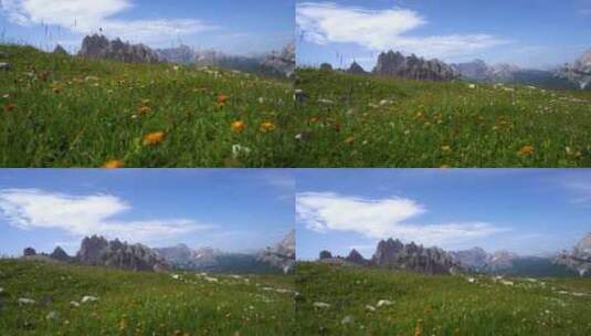 阿尔卑斯山白云石国家自然公园Tre Cime高清在线视频素材下载