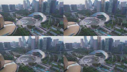 杭州城市地标球形建筑高清在线视频素材下载
