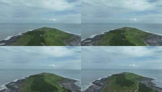 海上小岛航拍大海岛屿海岸线风景自然风光高清在线视频素材下载