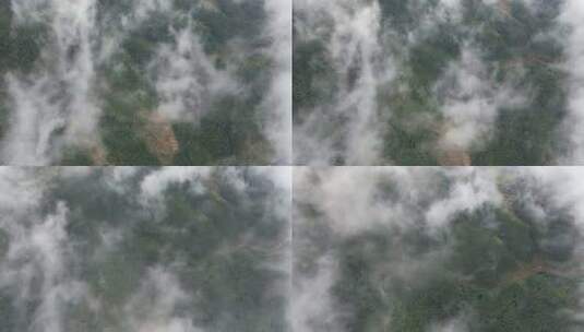 乡村大山里的云雾 森林  宣传片素材高清在线视频素材下载
