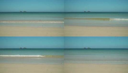 海水冲刷沙滩高清在线视频素材下载