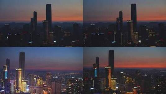 晚霞夕阳 黄昏火烧云高清在线视频素材下载