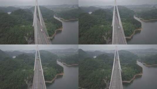 贵州·贵阳·清镇市·红枫湖风景区·红枫大桥12高清在线视频素材下载