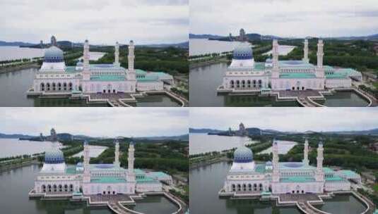 航拍的城堡景观高清在线视频素材下载