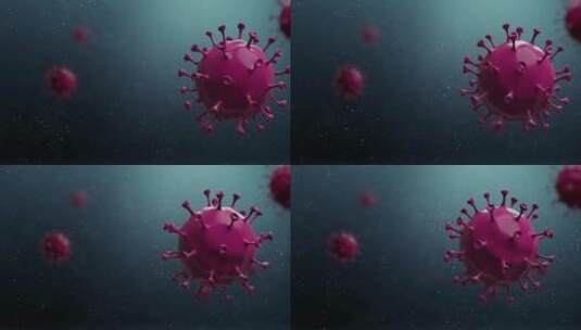 冠状病毒细胞高清在线视频素材下载