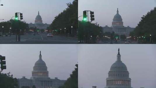 华盛顿特区的国会大厦高清在线视频素材下载