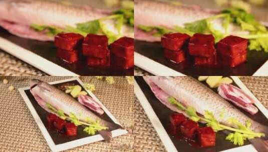 【镜头合集】草鱼鲤鱼鱼肉河鲜 (4)高清在线视频素材下载