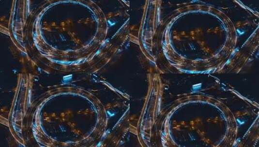 上海南浦大桥夜景高清在线视频素材下载