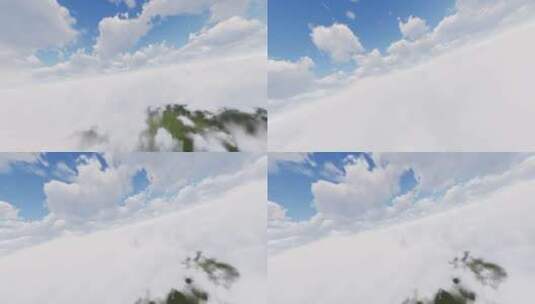 天空云层穿梭2高清在线视频素材下载