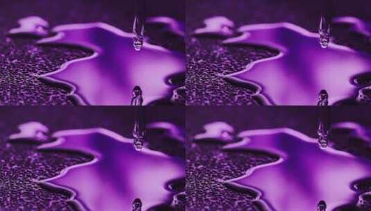 紫色滴管滴水美妆慢速素材高清在线视频素材下载