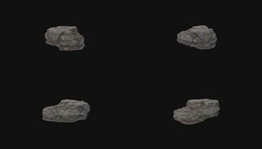 三维石头写实展示高清在线视频素材下载