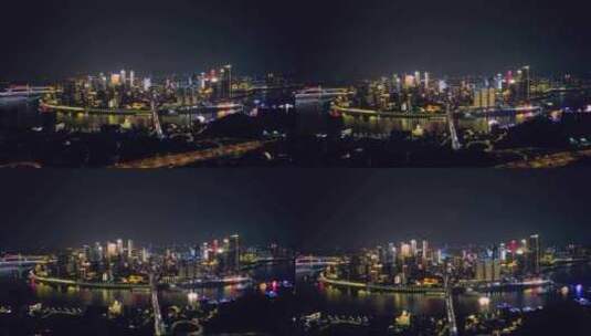 重庆夜景航拍高清在线视频素材下载