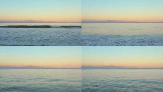 大海 清晨 岸边浪花高清在线视频素材下载