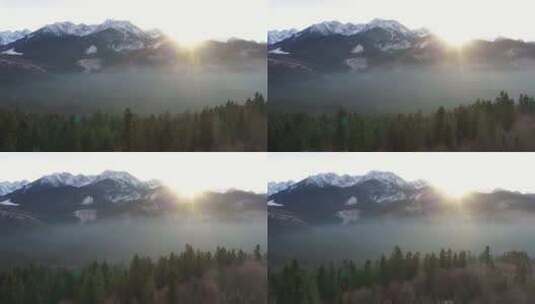 日落中的山高清在线视频素材下载