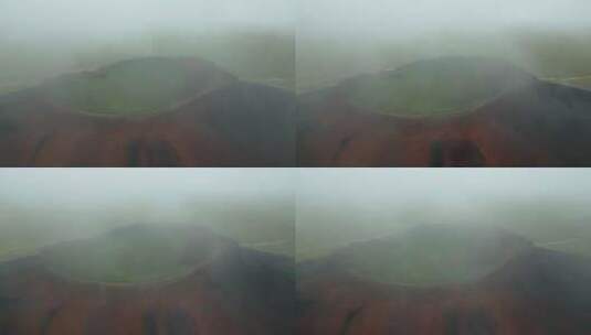 乌兰察布哈达火山高清在线视频素材下载