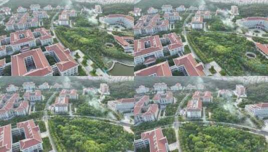 厦门大学航拍校园建筑风光学校风景教学楼高清在线视频素材下载