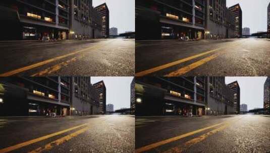 8k 无人街道 空镜素材高清在线视频素材下载