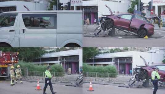 香港交通事故高清在线视频素材下载