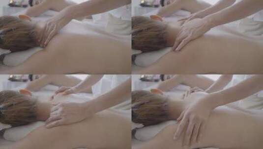 美女做spa按摩度假护肤养生会馆高清在线视频素材下载