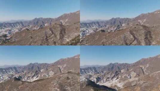 燕山山脉雪景高清在线视频素材下载