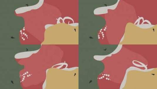 柔和抽象彩色动画背景高清在线视频素材下载