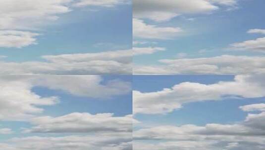 特写蓝天上翻滚的白云高清在线视频素材下载