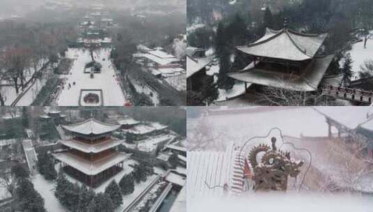 兰州雪景高清在线视频素材下载