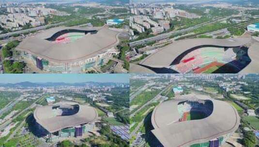 广东奥林匹克体育场高清在线视频素材下载