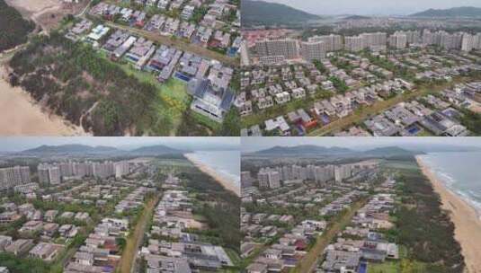 海南陵水怡海湾海景住宅高清在线视频素材下载