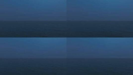 夜晚大海航拍海面海洋海平面晚上大海风景高清在线视频素材下载