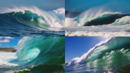 大海海浪乘风破浪高清在线视频素材下载