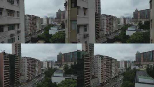 香港街道航拍高清在线视频素材下载