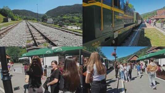 游览塞尔维亚之萨尔干8号火车高清在线视频素材下载