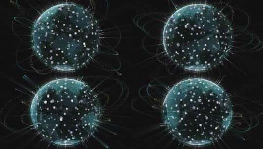 4k未来数字地球背景高清在线视频素材下载