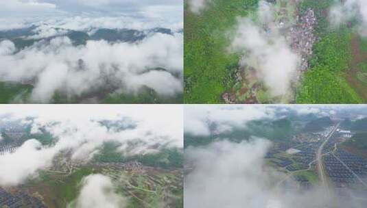 雨后乡村云雾高清在线视频素材下载