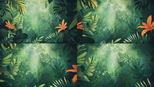 绿色植物叶子特写环保自然背景高清在线视频素材下载