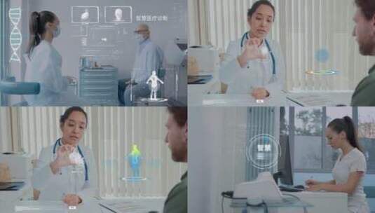 科技万物互联智能医疗后期包装ＡＥ模板高清AE视频素材下载