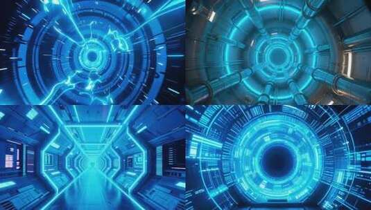穿梭·蓝色科技·合集3高清在线视频素材下载