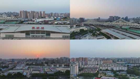 廊坊航拍高清在线视频素材下载