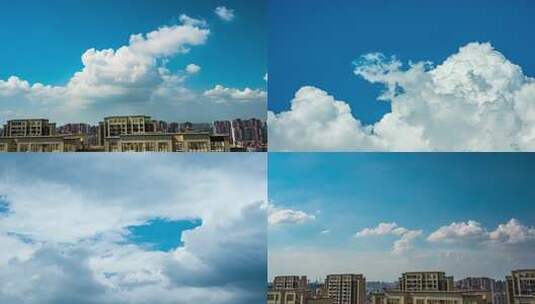 城市天空云延时高清在线视频素材下载